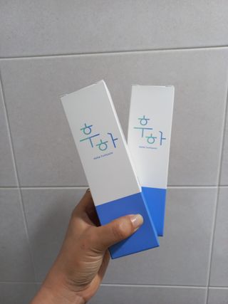 [심폐소생소] 무불소 임산부 천연 치약 — 5점을 준 리뷰어가 2021년 8월 올린 사용 사진