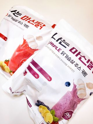 수플먼트 나는 마신닭!! 닭가슴살 주스키트, 먹기 힘들었던 닭가슴살 이제는 마시자 — 5점을 준 리뷰어가 2023년 3월 올린 사용 사진