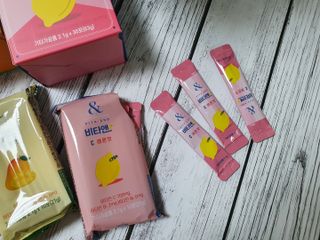 비타앤C 레몬맛, 망고맛 — 5점을 준 리뷰어가 2021년 4월 올린 사용 사진