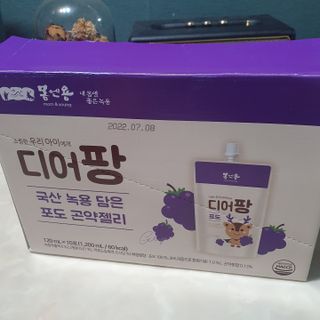 [몸엔용] 우리 아이 건강간식, 달콤한 녹용곤약젤리 디어팡 4종 — 5점을 준 리뷰어가 2021년 8월 올린 사용 사진