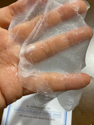 닥터마시멜로 닥터마스멜로 마블러스 아쿠아 클리닉 마스크 — 5점을 준 리뷰어가 2021년 6월 올린 사용 사진