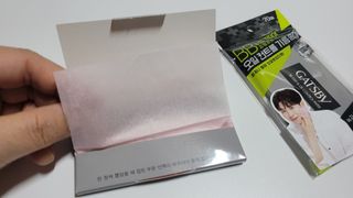 [갸스비] 메이크업은 그대로, 피지만 쏙 - BB킵 오일컨트롤 파우더 페이퍼 — 5점을 준 리뷰어가 2021년 10월 올린 사용 사진