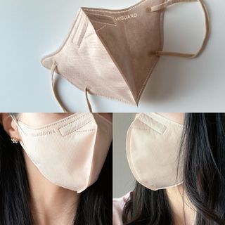 애니가드 셋업마스크 4컬러 각 10매입 [크리미베이지, 캐시미어로즈, 초콜렛브라운, 미드나잇네이비] — 5점을 준 리뷰어가 2022년 2월 올린 사용 사진