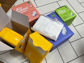 에어퀸 뉴브레스 유기농 생리대 4종 (팬티라이너 20P + 중형 10P + 대형 10P + 오버나이트 8P)_체험단 — 5점을 준 리뷰어가 2024년 5월 올린 사용 사진
