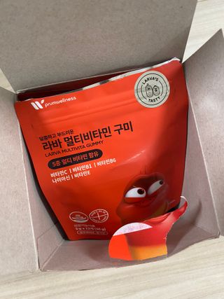 [푸름웰니스] 라바 멀티비타민 구미 36g — 5점을 준 리뷰어가 2022년 2월 올린 사용 사진