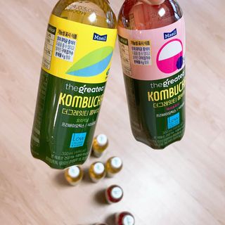 더그레잇티 콤부차 [매일유업] 더그레잇티 44kcal 콤부차 300ml *12개입 (오리지널 6개+베리리치 6개) — 4점을 준 리뷰어가 2023년 7월 올린 사용 사진
