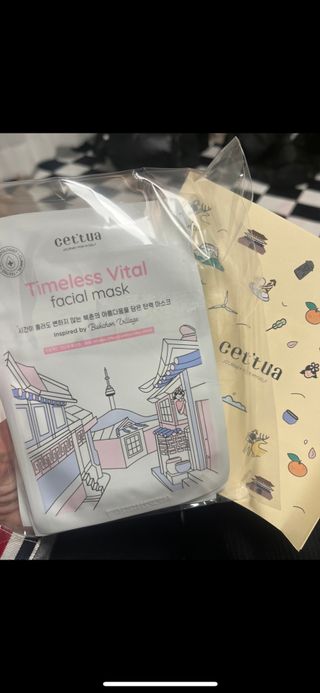 세뚜아(Cettua) 나우[세뚜아] 타임리스 바이탈 페이셜 마스크팩  Cettua Timeless  Vital Mask 4매 — 5점을 준 리뷰어가 2024년 2월 올린 사용 사진