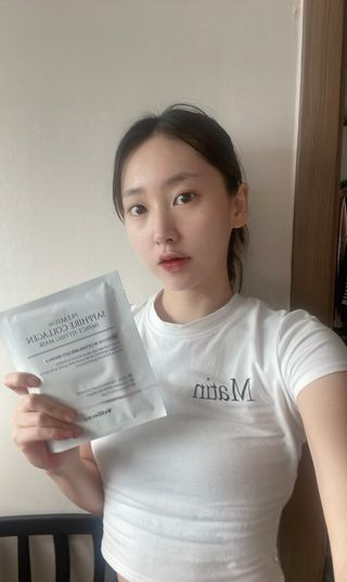x[웰더마] 프리미엄 사파이어 콜라겐 임팩트 피팅 마스크(4매입/1BOX) — 5점을 준 리뷰어가 2023년 12월 올린 사용 사진