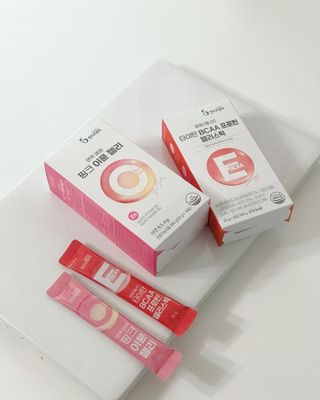 인디닥터 면역 생생 핑크 이뮨 젤리 + 타이탄 BCAA 프로틴 젤리스틱 — 5점을 준 리뷰어가 2022년 3월 올린 사용 사진
