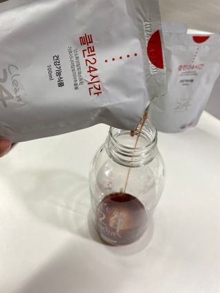 클린24시간 1BOX(5포) + 전용보틀(500ml) — 4.5점을 준 리뷰어가 2023년 5월 올린 사용 사진