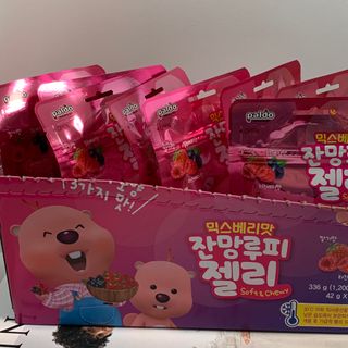 [팔도] 잔망루피젤리 믹스베리맛 42g 8개 — 5점을 준 리뷰어가 2022년 1월 올린 사용 사진