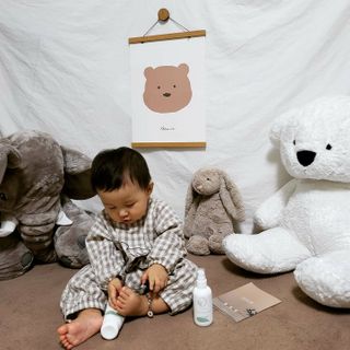 mom e 맘이 내추럴 베이비 케어 크림+바디오일 — 5점을 준 리뷰어가 2021년 1월 올린 사용 사진
