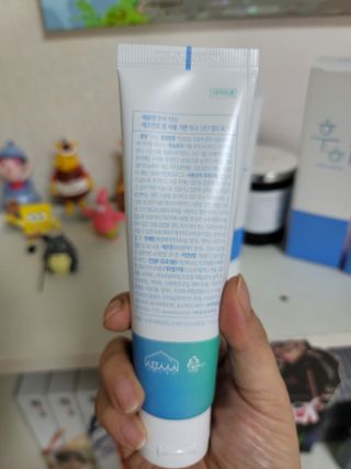 [심폐소생소] 무불소 임산부 천연 치약 — 5점을 준 리뷰어가 2021년 9월 올린 사용 사진