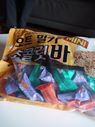 델리스 오트 밀키 초콜릿 바 — 5점을 준 리뷰어가 2023년 1월 올린 사용 사진