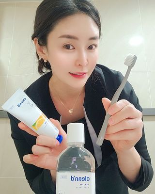 주식회사 클린디 [클린디]🌿민트향으로 상쾌하게, 단짝가글 + 맞춤 칫솔 + 치약 세트🦷 — 5점을 준 리뷰어가 2022년 1월 올린 사용 사진