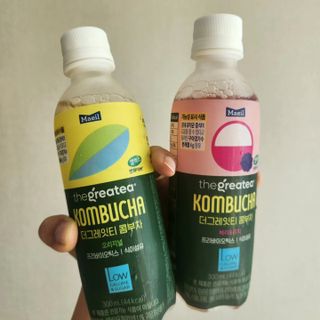 더그레잇티 콤부차 [매일유업] 더그레잇티 44kcal 콤부차 300ml *12개입 (오리지널 6개+베리리치 6개) — 5점을 준 리뷰어가 2023년 8월 올린 사용 사진