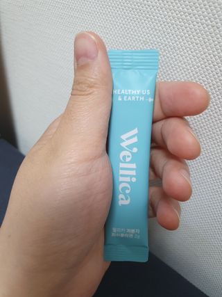 웰리카 저분자 피쉬콜라겐 10포 — 4점을 준 리뷰어가 2021년 3월 올린 사용 사진