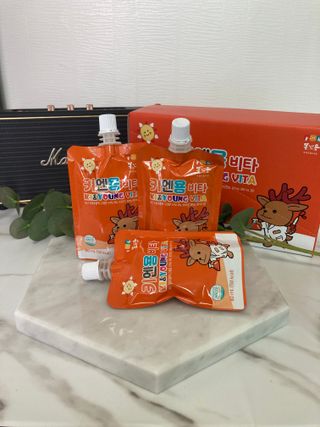 [몸엔용] 아이가 먹는 달콤 국산녹용 키엔용 비타  80ml x 10포 — 5점을 준 리뷰어가 2021년 7월 올린 사용 사진