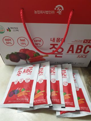 농업회사법인조은 내 몸에 조은 ABC 주스 — 5점을 준 리뷰어가 2021년 10월 올린 사용 사진