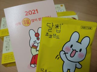 네이처오다 달칩 초코샌드 — 5점을 준 리뷰어가 2021년 2월 올린 사용 사진