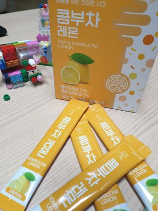 참앤들황토농원 7가지 맛! 탄산 톡톡! 스파클링! 데이앤 콤부차 7종 10포 1박스씩 ★총 7박스★ — 5점을 준 리뷰어가 2023년 2월 올린 사용 사진