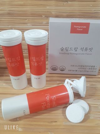 [슬림드랍 석류맛] 건기식 다이어트 보조제 겸 비타민 — 4점을 준 리뷰어가 2022년 1월 올린 사용 사진