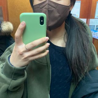 애니가드 셋업마스크 4컬러 각 10매입 [크리미베이지, 캐시미어로즈, 초콜렛브라운, 미드나잇네이비] — 3.5점을 준 리뷰어가 2022년 2월 올린 사용 사진
