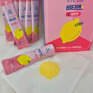 비타앤C 레몬맛, 망고맛 — 4점을 준 리뷰어가 2021년 6월 올린 사용 사진