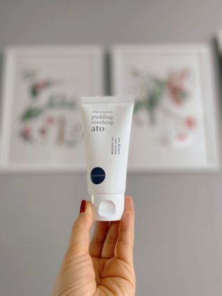 냉장고에 넣어요, 붉은 트러블 피부 다음날 진정되요 [버진팜스 푸딩수딩아토] — 4.5점을 준 리뷰어가 2021년 9월 올린 사용 사진
