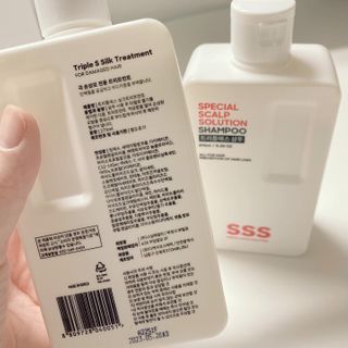 트리플에스 탈모 샴푸 275ml + 실크 트리트먼트 275ml — 5점을 준 리뷰어가 2021년 2월 올린 사용 사진