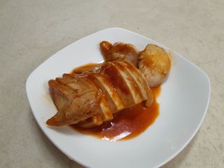 한끼통살 슬라이스 닭가슴살 — 5점을 준 리뷰어가 2023년 2월 올린 사용 사진