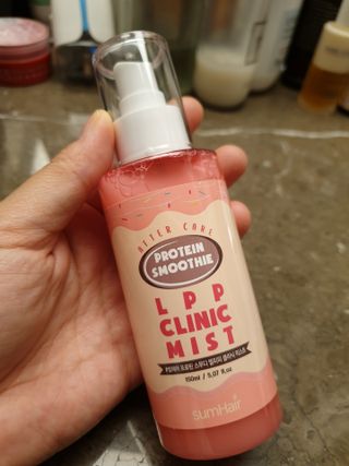 썸헤어 / SUMHAIR [썸헤어] 프로틴 스무디 클리닉 미스트 150ml — 4점을 준 리뷰어가 2021년 7월 올린 사용 사진