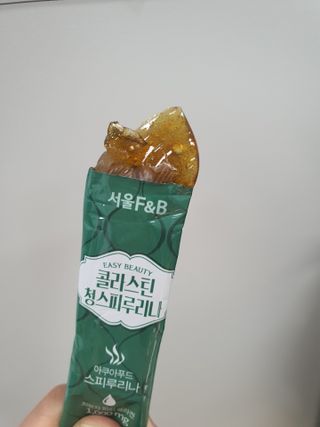 서울에프엔비 콜라스틴 3종 뷰티젤리스틱 45입 [ABC핏 15입 /  석류핏 15입 / 청스피루리나 15입] — 5점을 준 리뷰어가 2021년 7월 올린 사용 사진