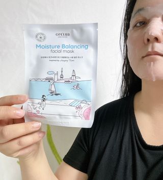 세뚜아(Cettua) [세뚜아] 모이스처 밸런싱 페이셜 마스크 Cettua Moisture Balancing Facial Mask 5매 — 5점을 준 리뷰어가 2024년 1월 올린 사용 사진