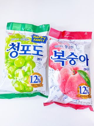 청포도캔디 복숭아캔디 — 5점을 준 리뷰어가 2022년 11월 올린 사용 사진