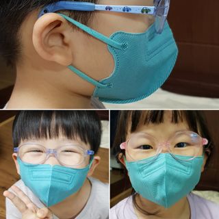 애니가드키즈 라이트 소형 5컬러 각 10매입 [크리미베이지, 코튼핑크, 블루레이크, 페일로즈, 민트그린] — 5점을 준 리뷰어가 2022년 6월 올린 사용 사진