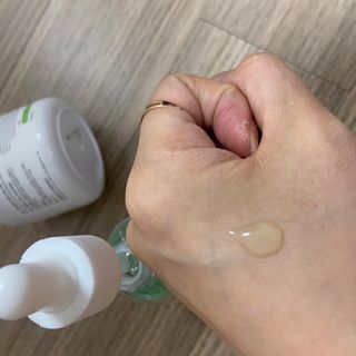 [녹산] 그린 솔루션 멀티 수분 앰플 + 그린 솔루션 멀티 수분크림 — 5점을 준 리뷰어가 2022년 10월 올린 사용 사진