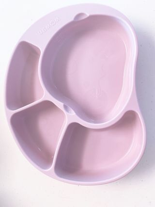 유비맘 캐릭터 실리콘 흡착 식판_색상 랜덤발송 — 5점을 준 리뷰어가 2021년 1월 올린 사용 사진