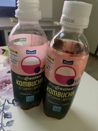 더그레잇티 콤부차 [매일유업] 더그레잇티 44kcal 콤부차 300ml *12개입 (오리지널 6개+베리리치 6개) — 4.5점을 준 리뷰어가 2023년 8월 올린 사용 사진