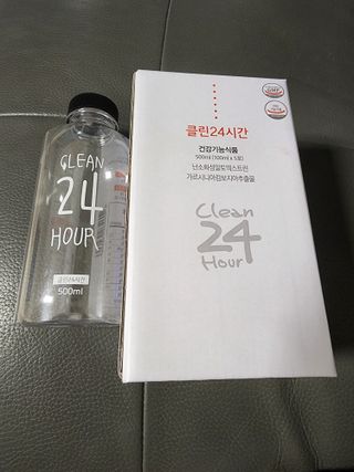 클린24시간 1BOX(5포) + 전용보틀(500ml) — 5점을 준 리뷰어가 2022년 8월 올린 사용 사진