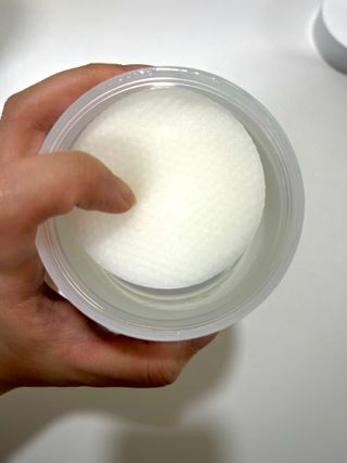 산다화 비타민씨 화이트닝 토너 패드 — 4.5점을 준 리뷰어가 2023년 6월 올린 사용 사진