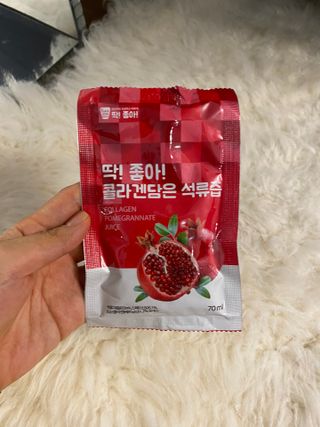 미쁨생활건강 콜라겐 담은 석류즙 70ml x 30포 — 5점을 준 리뷰어가 2021년 9월 올린 사용 사진