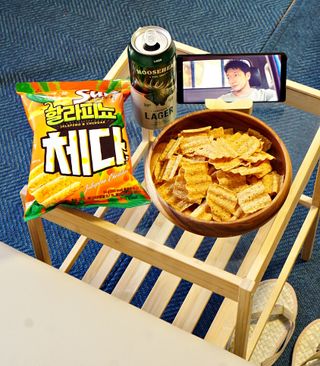 강렬한 태양의 맛 썬의 신제품, 썬 할라피뇨체다 — 4.5점을 준 리뷰어가 2022년 6월 올린 사용 사진