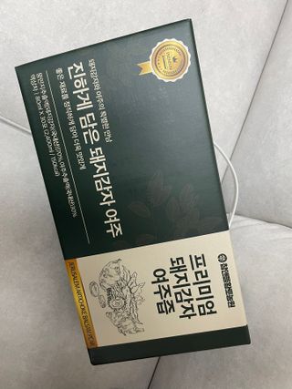 참앤들황토농원 국내산 돼지감자와 여주를 진하게 담은, 프리미엄 돼지감자 여주즙 80ml X 30포 1박스 — 4.5점을 준 리뷰어가 2023년 2월 올린 사용 사진
