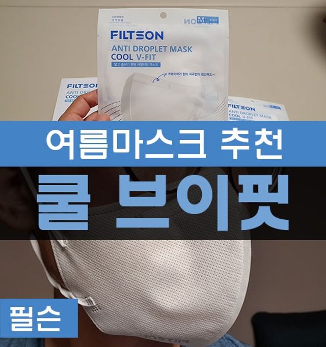 필슨 쿨 브이핏 비말차단 마스크 KF-AD 리뷰 사진