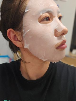 바노바기 코스메틱 바노바기 디엑스 마스크 — 5점을 준 리뷰어가 2024년 7월 올린 사용 사진