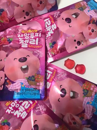 [팔도] 잔망루피젤리 믹스베리맛 42g 8개 — 5점을 준 리뷰어가 2022년 1월 올린 사용 사진