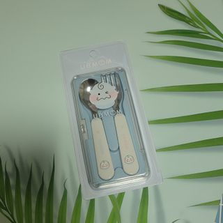 유비맘 스푼포크 케이스 세트 1+1 _컬러랜덤 발송 — 5점을 준 리뷰어가 2021년 2월 올린 사용 사진