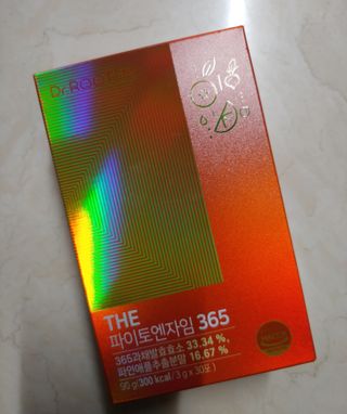 [닥터루템]맛있는 파인애플맛 과채효소 THE파이토엔자임365 1box (30포) — 4.5점을 준 리뷰어가 2022년 9월 올린 사용 사진