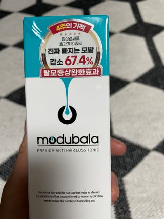 모두발라 탈모집중케어 헤어토닉 — 4.5점을 준 리뷰어가 2022년 1월 올린 사용 사진